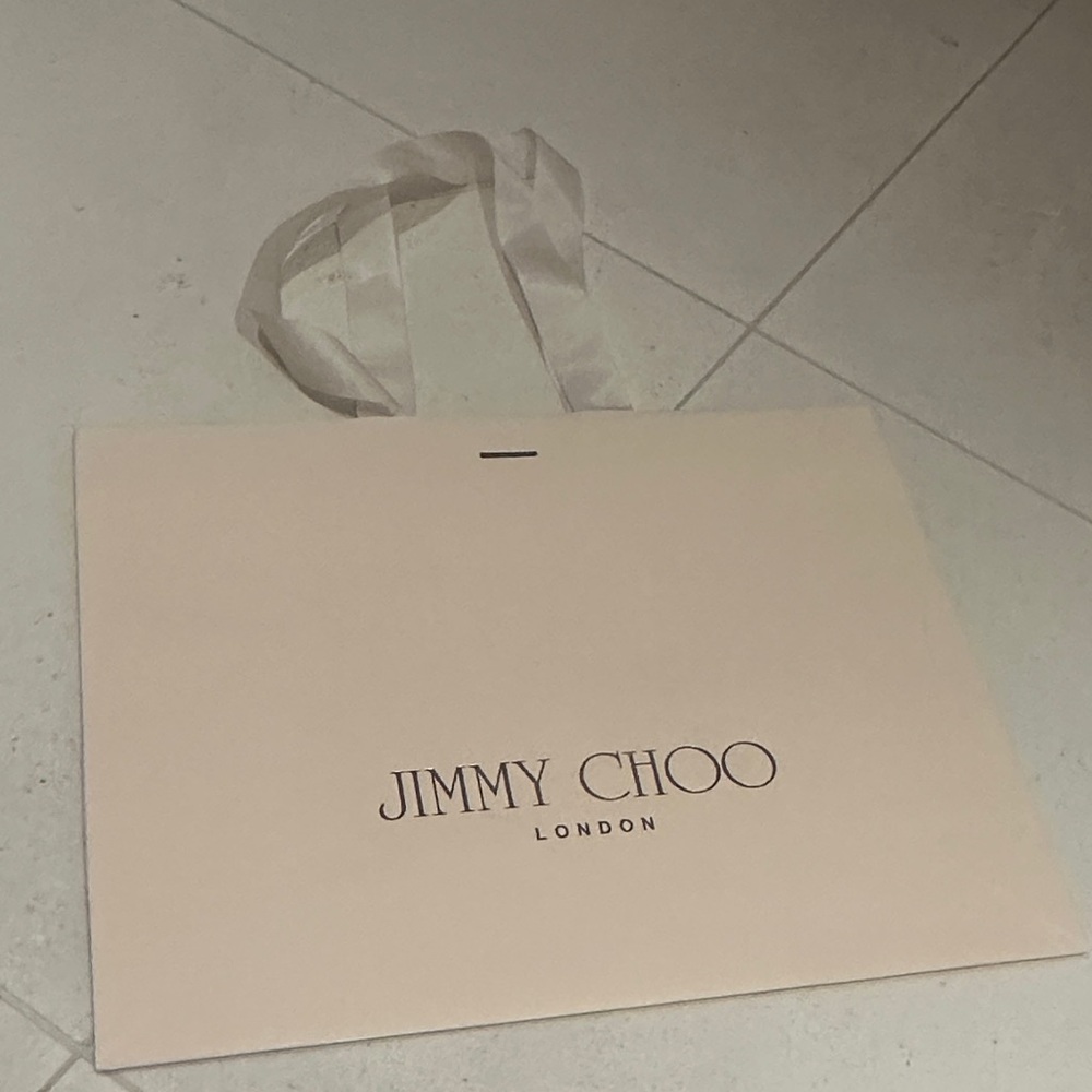 Jimmy Choo Beige paper Bag